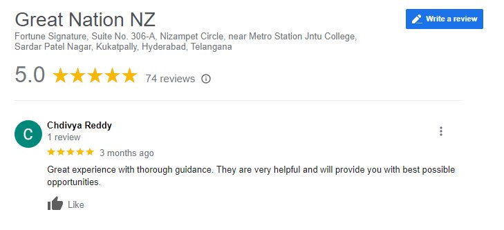 Chdivya Reddy rates us 5 stars on Google Reviews