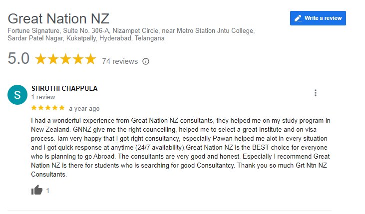 Shruthi Chappula rates us 5 stars on Google Reviews